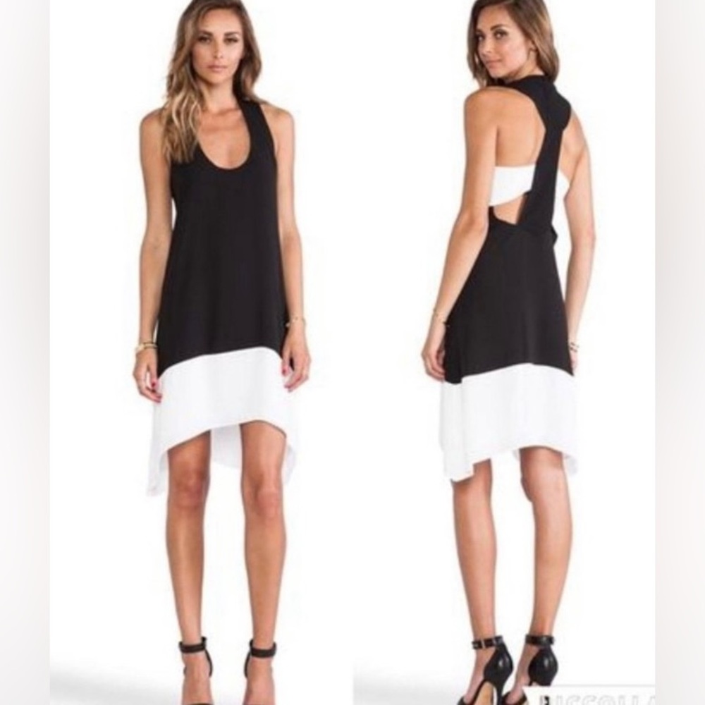 BCBGMaxazria black and white Kylie dress xxs